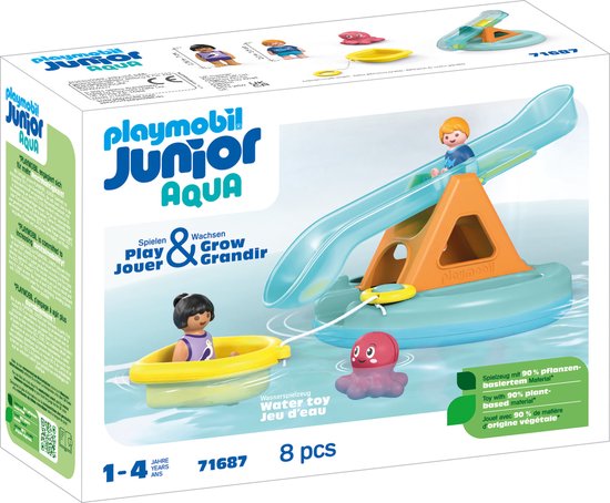 Playmobil Junior Aqua 71687 Zwemeiland met waterglijbaan