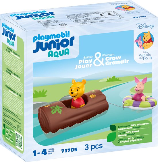 Playmobil Junior Aqua &amp; Disney 71705 Winnie's &amp; Knorretjes wateravontuur