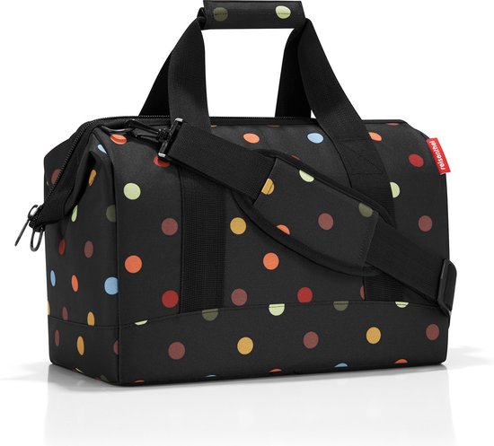 Reisenthel Allrounder M Reistas Sporttas - Polyester - Maat M - 18L - Dots Zwart