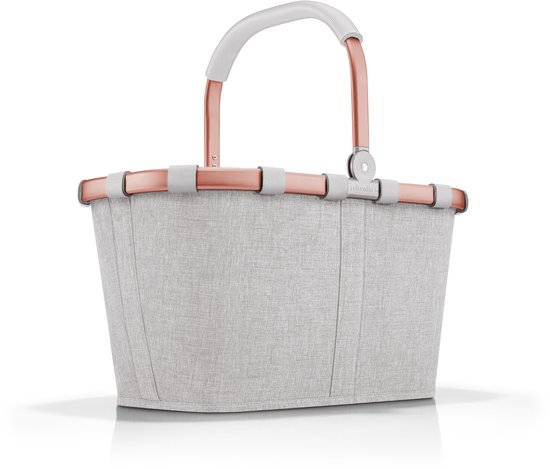 Reisenthel Carrybag Boodschappenmand - 22L - Frame Twist Sky Rose Grijs
