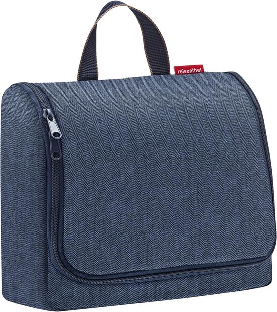 Reisenthel Toiletbag XL Toilettas Ophangen - 4L - Herringbone Donkerblauw