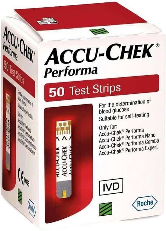 Accu-Chek Performa Reactieve Teststrips 50 Stuks