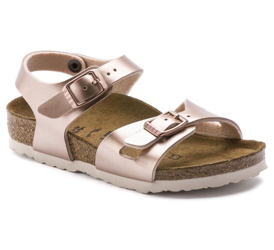 Birkenstock Rio Kids Electric Metallic copper ROSEGOLD 24