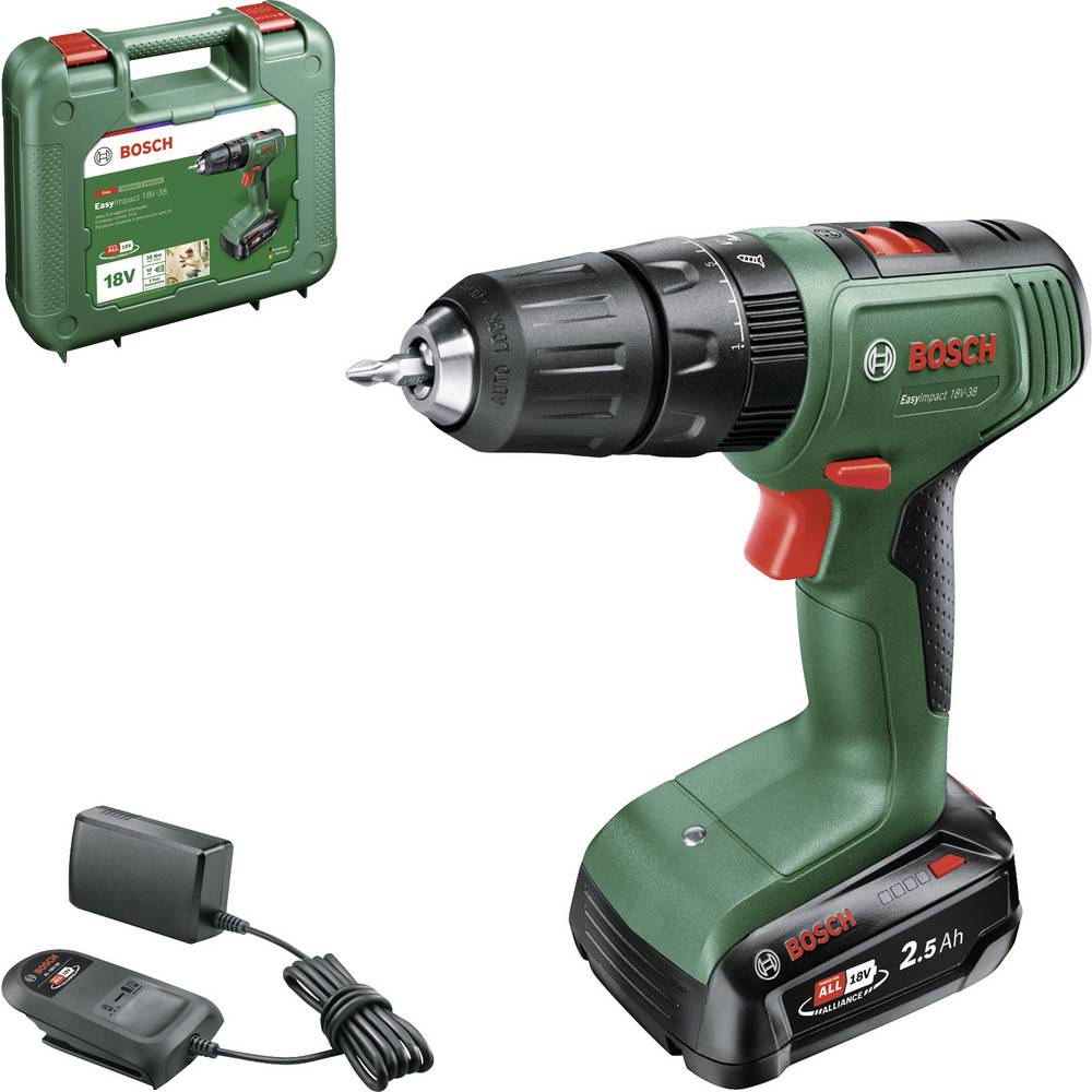 Bosch Home and Garden EasyImpact 18V-3 Accu-klopboormachine 2 snelheden Incl. accu