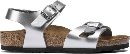 Birkenstock Meisjes Rio ZILVER 25