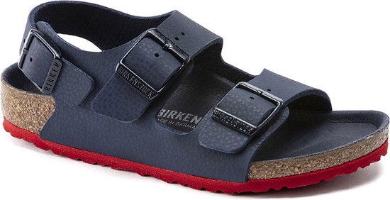 Birkenstock Milano Kids Desert Soil Blue Red | Blauw | Maat: 24