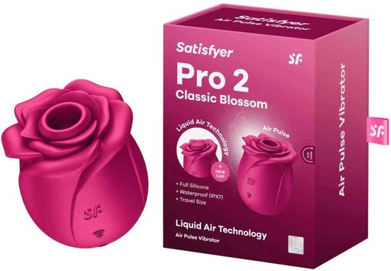 Satisfyer Pro 2 Classic Rose Luchtdruk Vibrator 16 cm