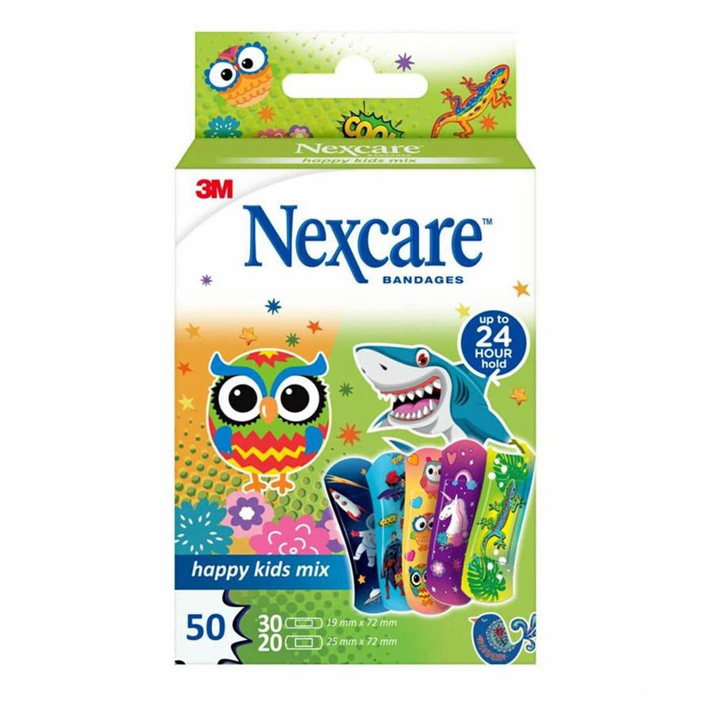 Nexcare™ Happy Kids Mix Pleisters 50 Pleister