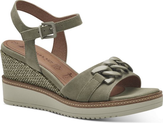 Tamaris Dames Sandaal Kaki KAKI 41