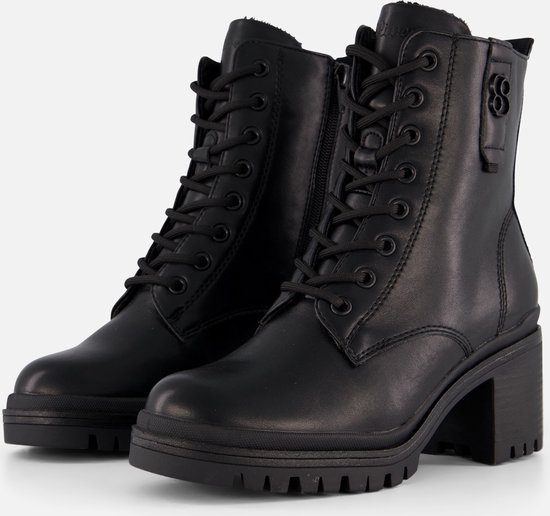 S.Oliver Veterboots zwart Synthetisch - Maat 39