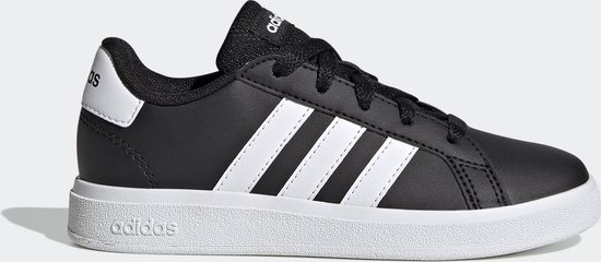 adidas Sportswear Grand Court Lifestyle Tennis Lace-Up Schoenen - Kinderen - Zwart- 38