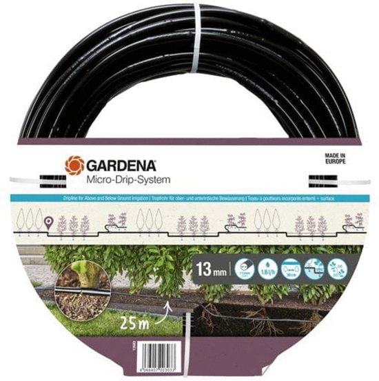 Gardena Micro Drip Druppelbuis 25 m Onder- en Bovengronds