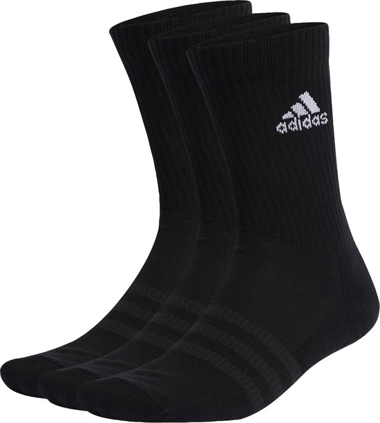 adidas Sportswear Gevoerde Sokken 3 Paar - Unisex - Zwart- 43-45