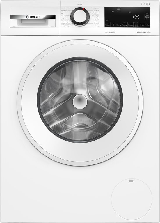 Bosch WGG244ZAFG - Serie 6 - Wasmachine met stoom - 9 kg - 1400 rpm - Energielabel A - Iron Assist: vermindert kreukels tot 50% - Bespaar water met ActiveWater Plus -NL/FR Display