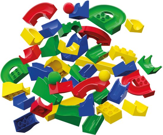 Hubelino Knikkerbaan Baanelementen - 55dlg.