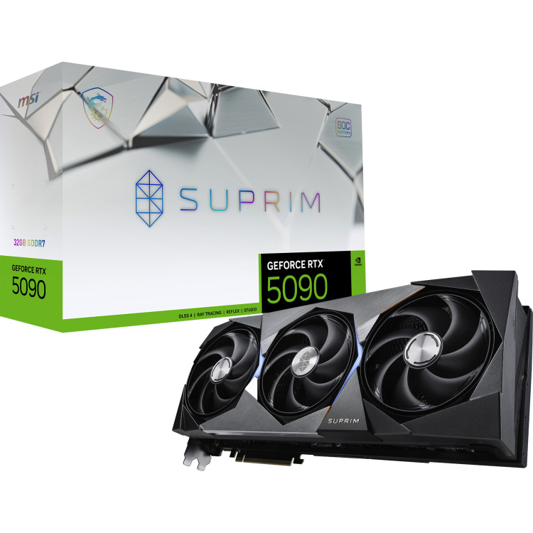 MSI SUPRIM GEFORCE RTX 5090 32G SOC videokaart NVIDIA 32 GB GDDR7