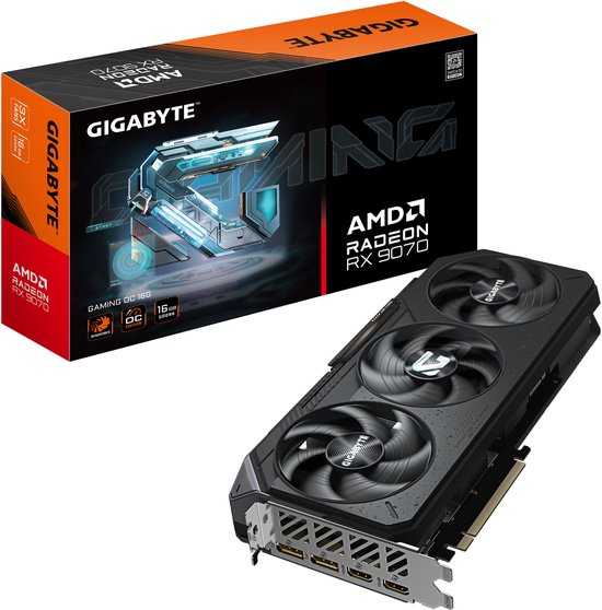 GIGABYTE Radeon RX 9070 GAMING OC 16G AMD 16 GB GDDR6
