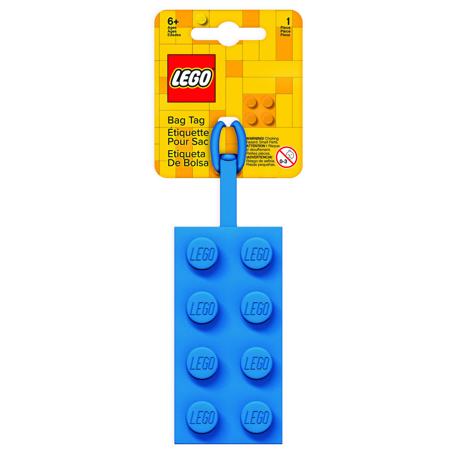 LEGO Bag Tag 2x4 cm Blauw