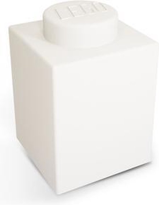 VEILLEUSE LED EN SILICONE BRIQUE LEGO - BLANC