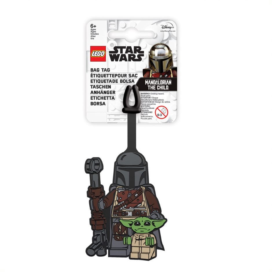 De Mandalorian met Grogu tassenhanger