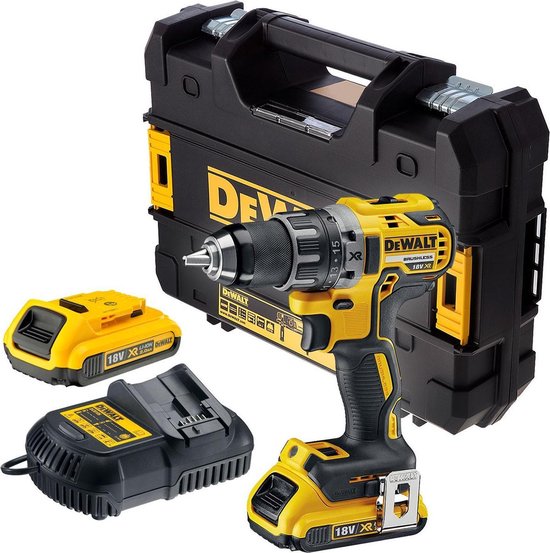 DeWALT DCD791D2 18V Li-ion XR Accu Boor-/schroefmachine Set (2x 2.0Ah) In TSTAK - Koolborstelloos