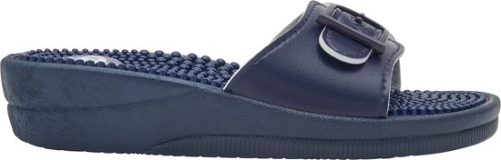 Scholl New Massage Dames Muil | Blauw | Maat: 36