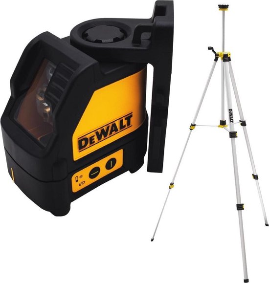 DeWALT DW088CGTRI Kruislijnlaser Met Statief - 2 Lijnen - 15m - Groen