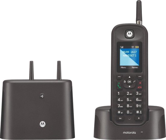 Motorola Draadloze Telefoon O201 Outdoor Dect Lange Afstand + Tam Ip67 - Black