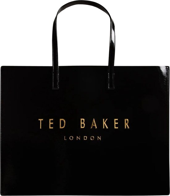 Ted Baker Shopper Crinkon Crinkle Extra Large Icon Bag Black Zwart