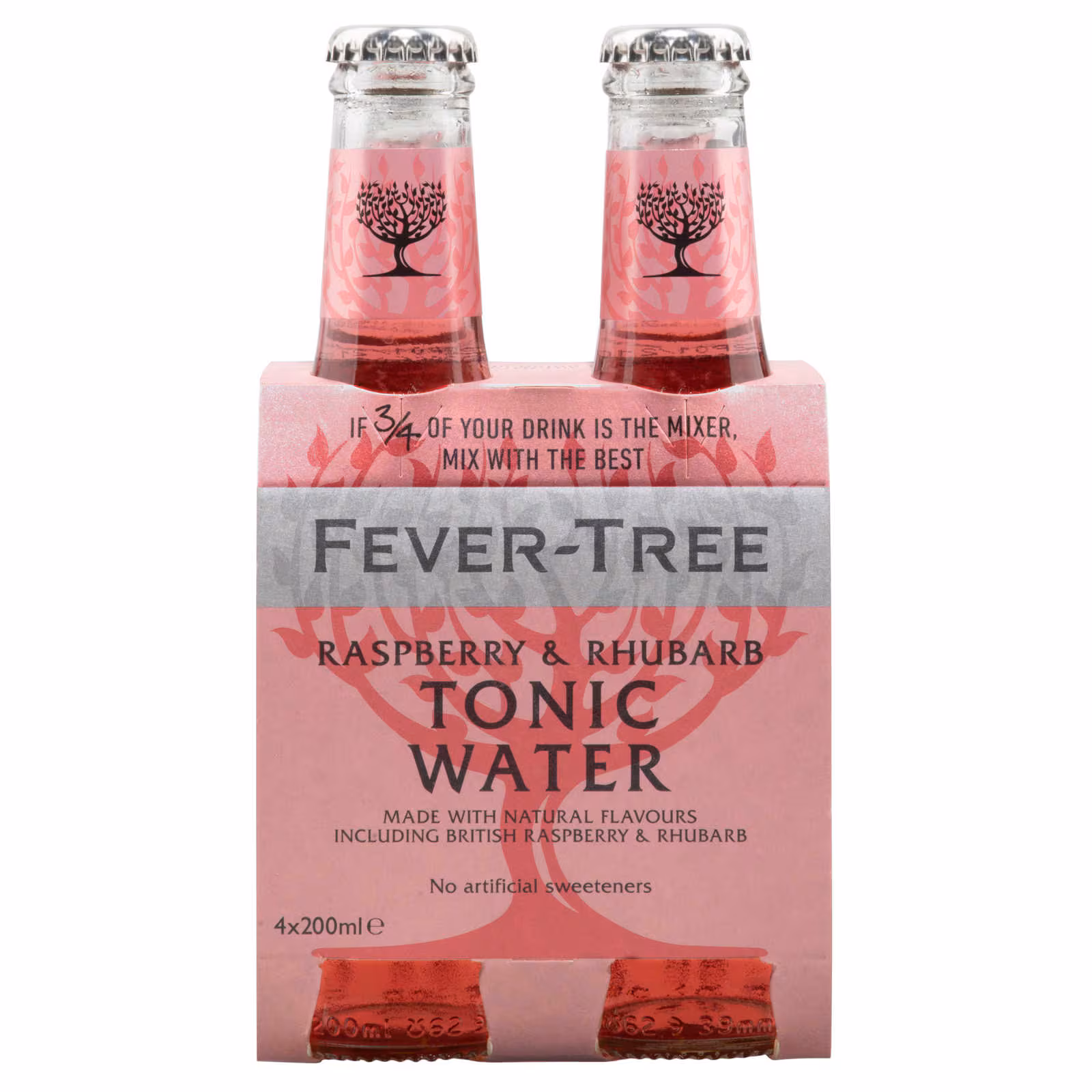 raspberry & rhubarb tonic | 4-pack | 20 cl