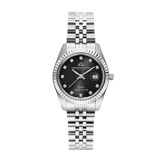 Christophe Duchamp Diamond ElyseeS CD7201-6 Dames Horloge 33mm 5ATM
