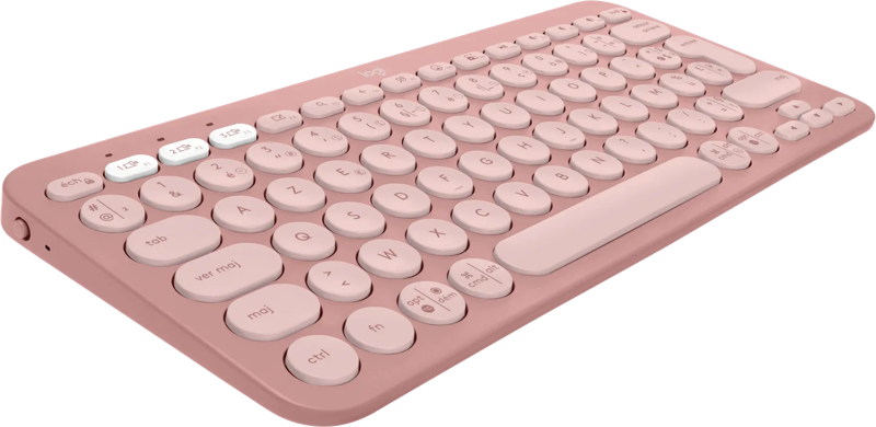 Logitech Draadloos Toetsenbord Pebble Keys 2 K380s Azerty Roze (920-011805)