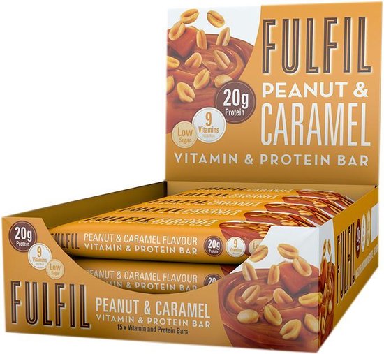 Fulfil Vitamin & Protein Bar Peanut & Caramel (15 x 55 g)