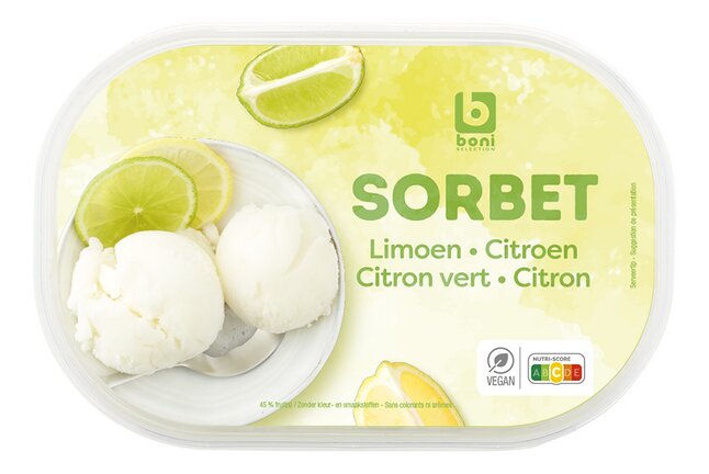 boni sorbet limoen 1l