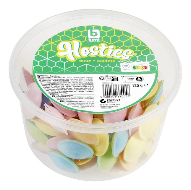 boni snoep hosties zuur 125g