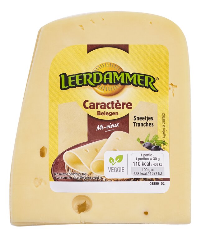 leerdammer kaas caractère sneetjes 350g