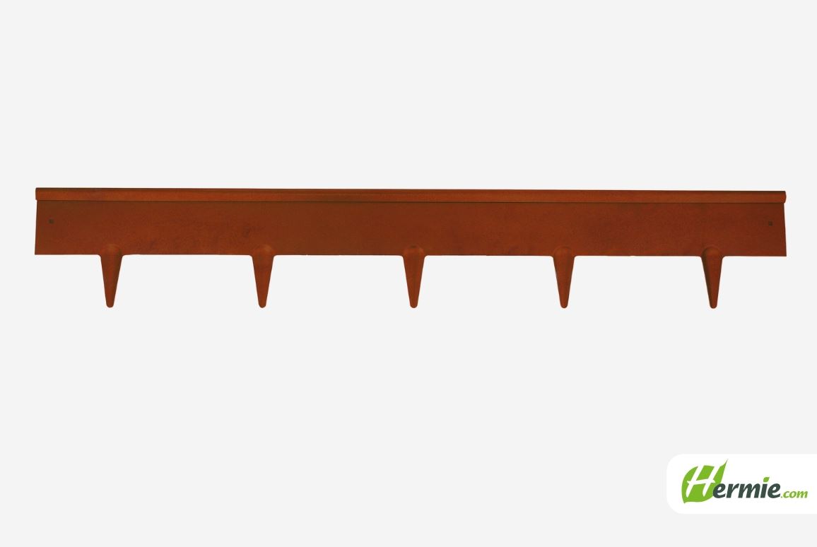 Famiflora cortenstalen afboording - met afgeronde bovenkant - H: 16cm x L: 100cm - 1