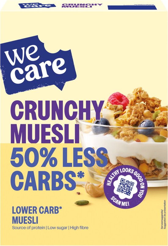 WeCare Lower Carb Crunchy Muesli 325 gr