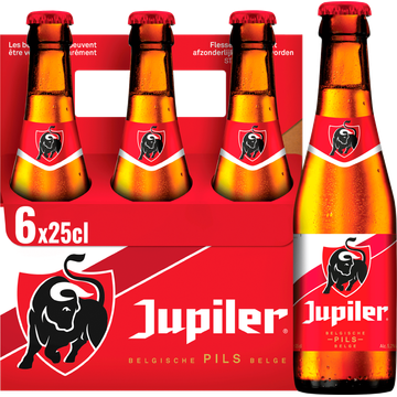 Jupiler - Belgisch Pils - Fles - 6 x 250ML