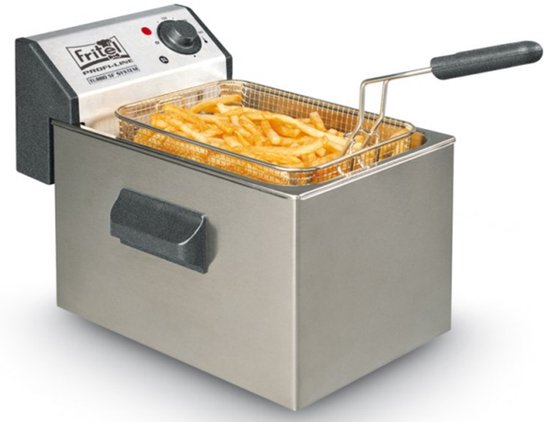 FRITEL Friteuse Profi 3505 - Professionele Frituurpan / Frituurketel - 5L - 3200W - Antistofdeksel - Olie + Vast Vet