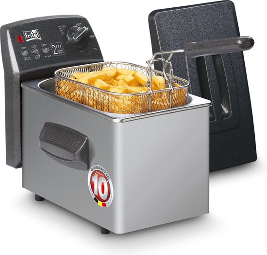 Fritel Turbo SF 4050 - 2 l - 2000 W Rechthoekige Friteuse met Koude Zone