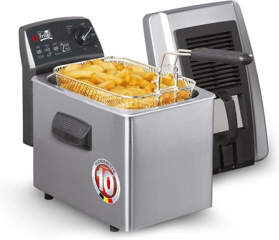 FRITEL Turbo SF 4371 - Frituurpan / Friteuse - 3200W - 4 liter - Dubbel Verwarmingselement - 3 tot 5 Personen
