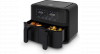 FRITEL Snacktastic 8180 DUO - Airfryer / Heteluchtfriteuse - 2x 4,5L - Zwart + Display - PFAS-vrij - 1700W