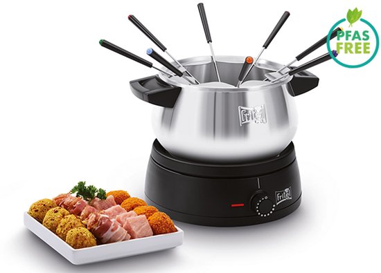 FRITEL Fondue FO 2470 - Elektrische Fonduepan / Fonduepot set - Kerstcadeau / Cadeau Feestdagen - 1