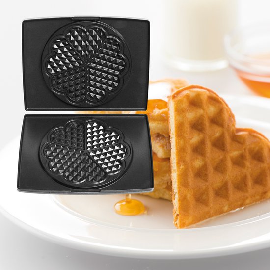 Set Bakplaten Hartjeswafels | Grill toebehoren | Accessoires
