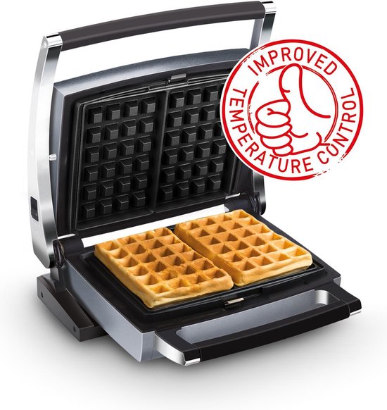 FRITEL CW 2458 – Wafelmaker / Combi wafelijzer - 4x6 Brusselse / Luikse wafels - Upright system 105°