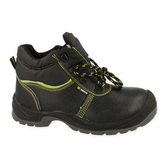 Safety runner veiligheids-werkschoen CE bottien S3 ZWART 43