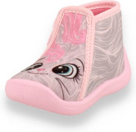 Mode-Mania Tooti meisjes pantoffel grijs GRAU 25