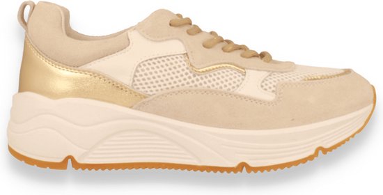 Mode-mania Dames Sneaker Wit/goud | Maat: 39