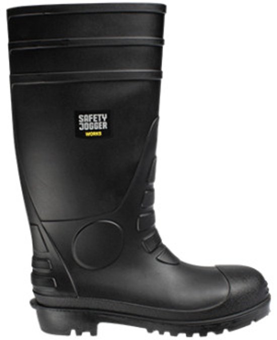 Safety jogger Hercules S5 PVC laars - Zwart - Maat 46